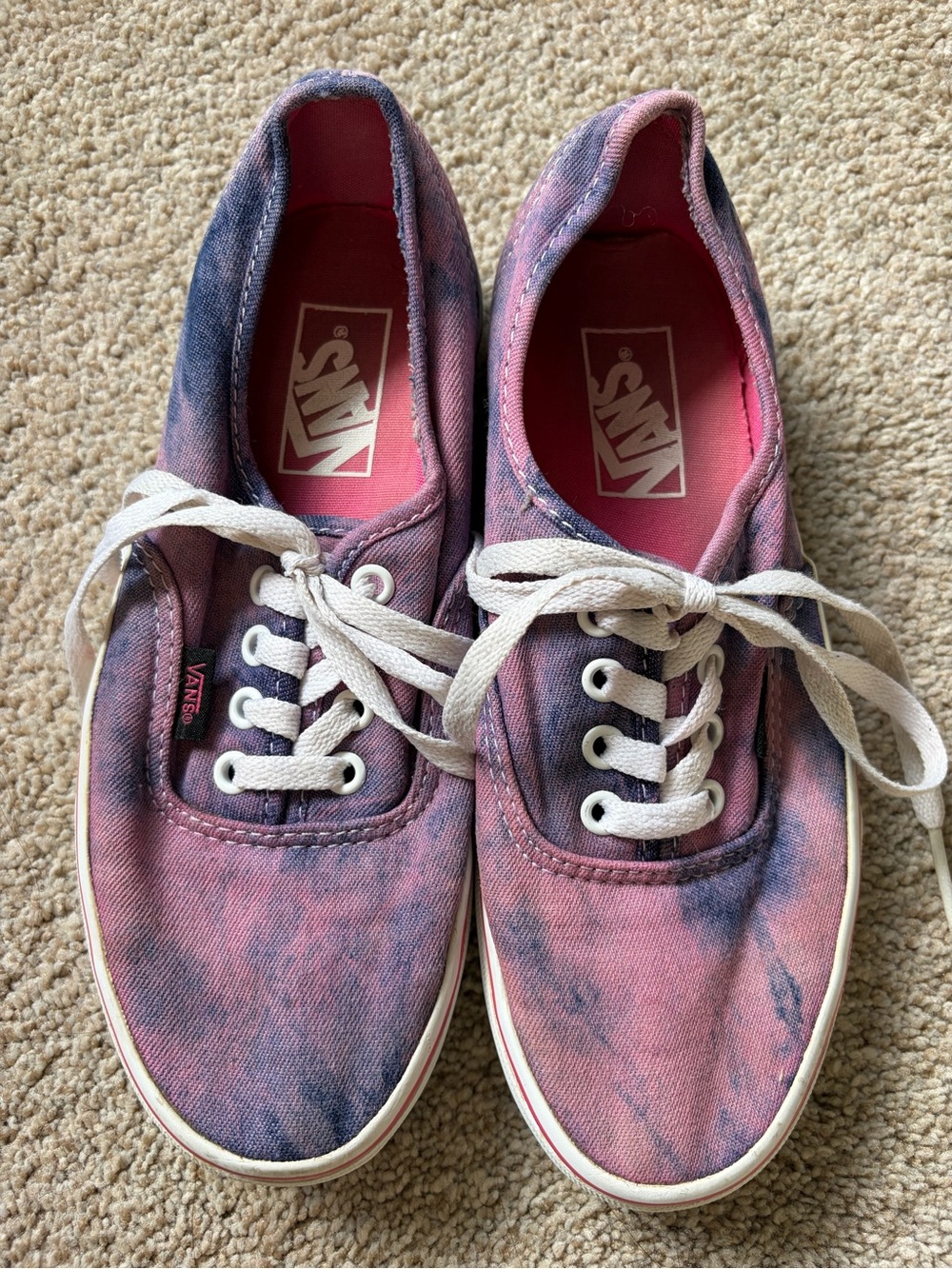 Vans Purple/Pink Tie Dye Shoes Mens Size 5.5 Women’s Size 7
